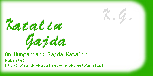 katalin gajda business card